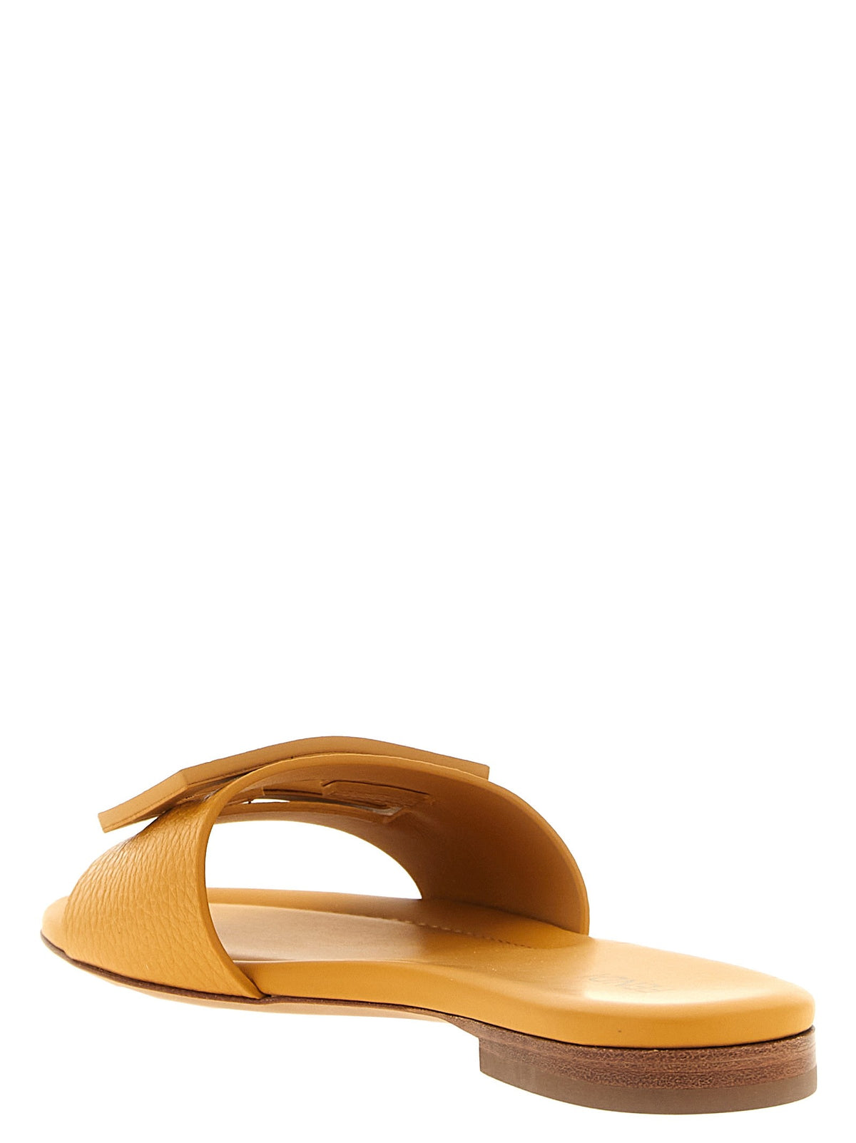 Fendi Yellow 'Tube' slides