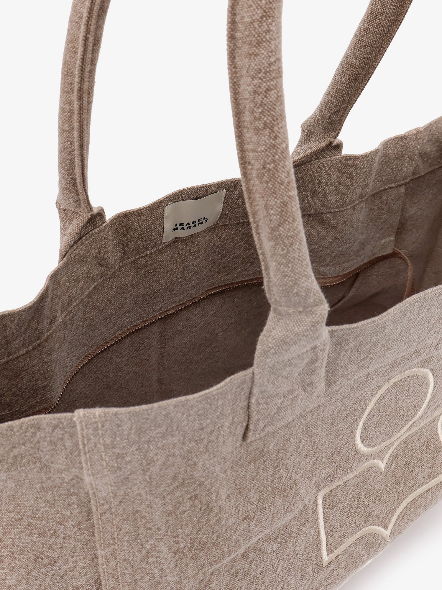 Yenky Zipped Cotton Shoulder Bag