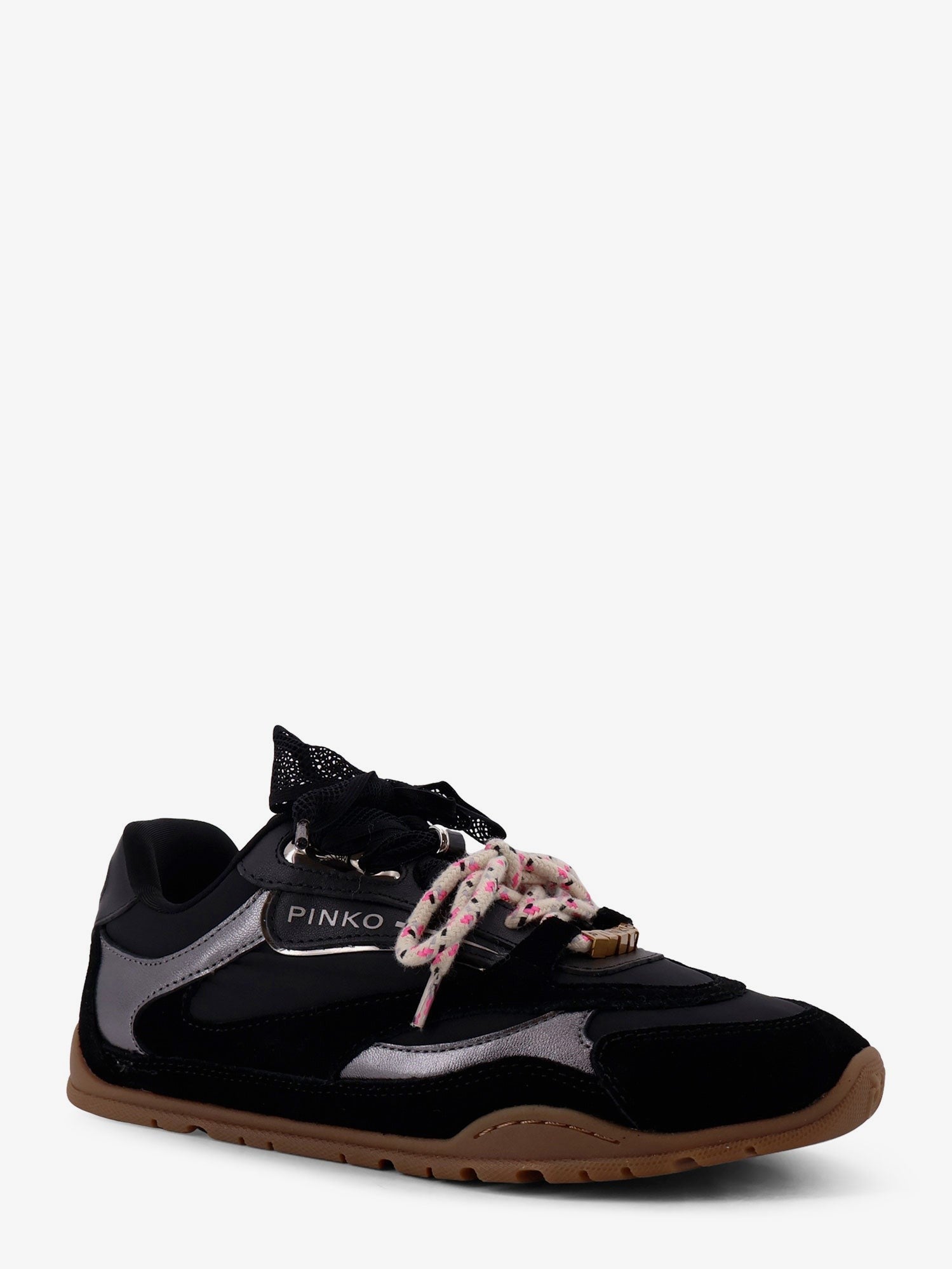 Yulia suede sneakers with nylon inserts