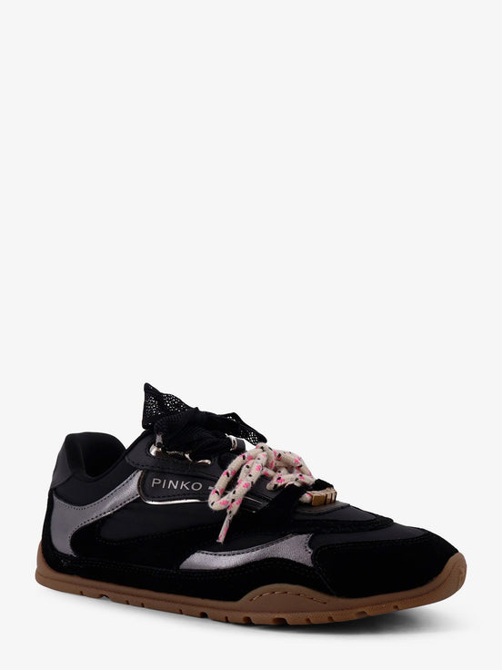 Yulia suede sneakers with nylon inserts