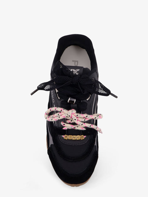 Yulia suede sneakers with nylon inserts