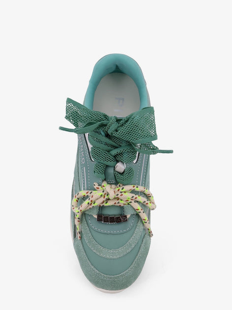 Yulia suede sneakers with nylon inserts