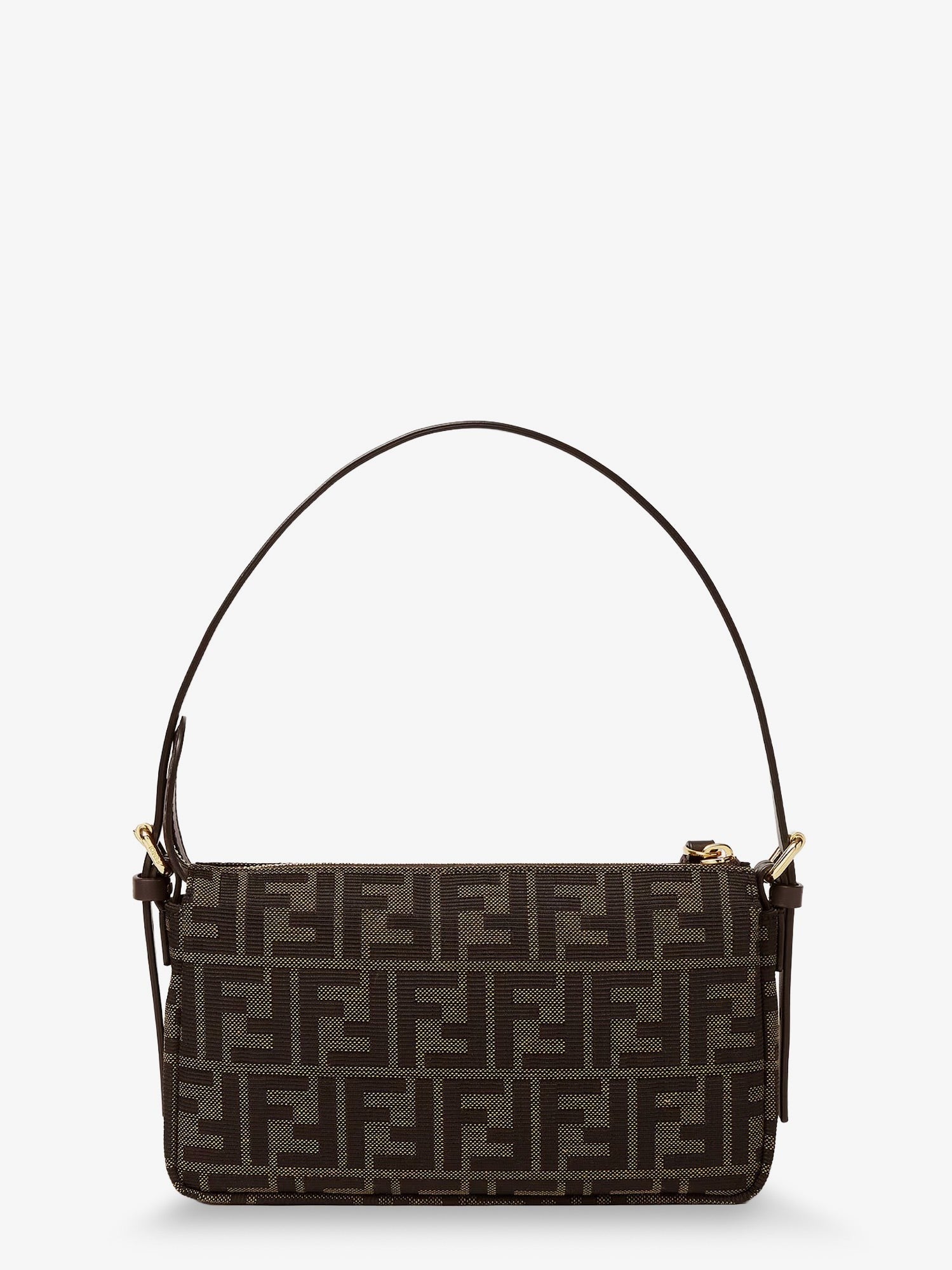 Fendi Zip Top Small FF Zucca Fabric shoulder bag