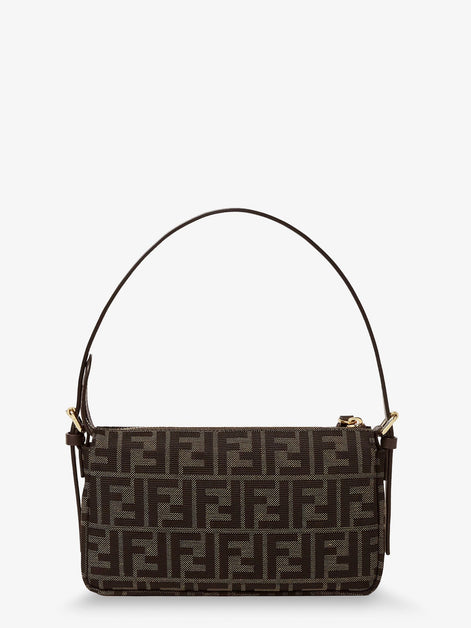 Fendi Zip Top Small FF Zucca Fabric shoulder bag