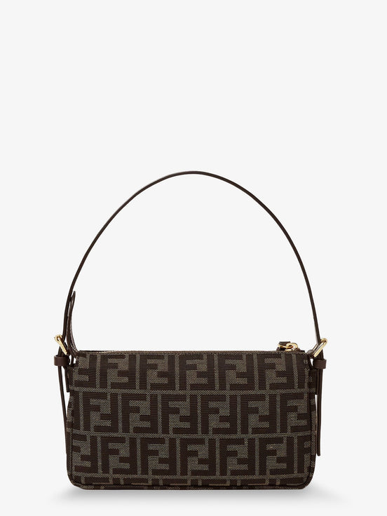 Fendi Zip Top Small FF Zucca Fabric shoulder bag