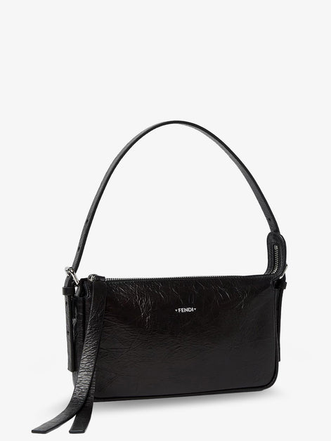 Zip Top Small vintage-effect leather shoulder bag