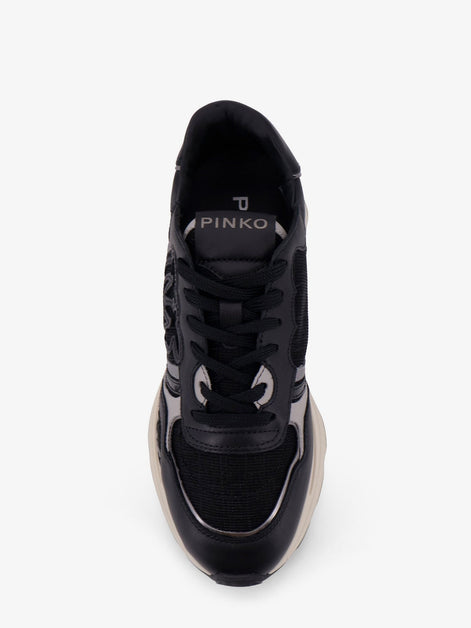 Zoe leather sneakers with mesh inserts