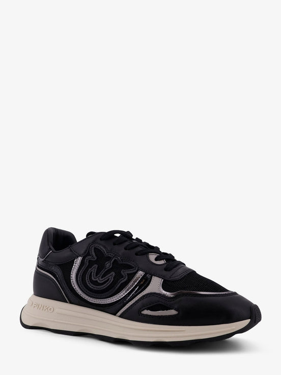 Zoe leather sneakers with mesh inserts